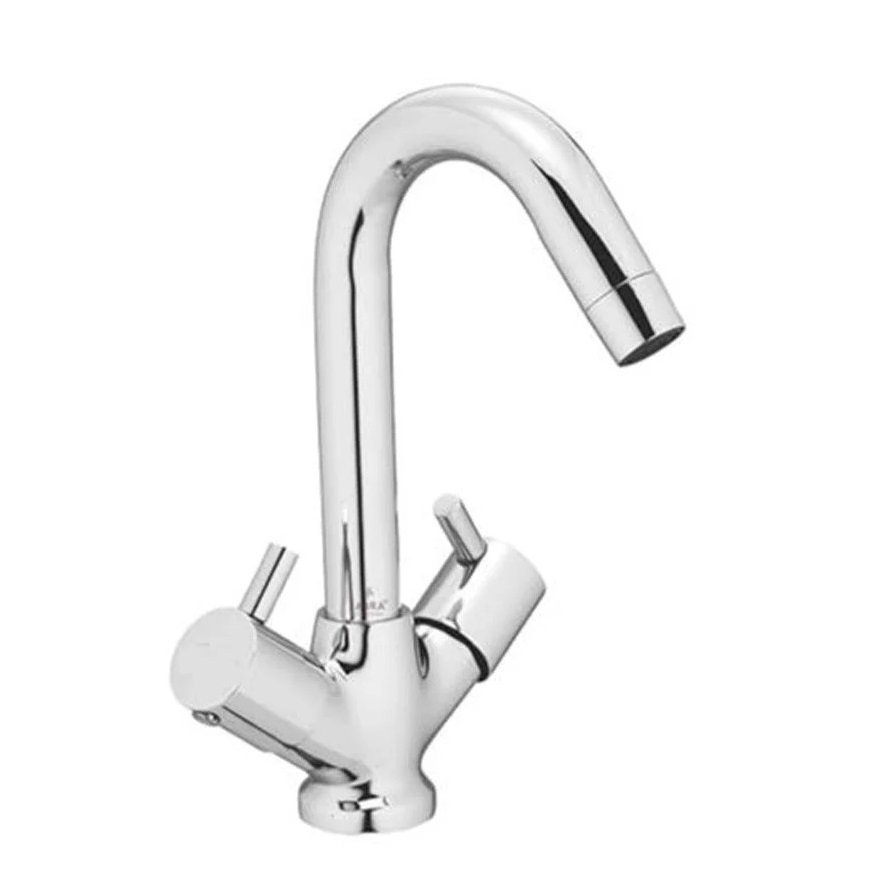 25mm Brass Double Lever Basin Mixer
