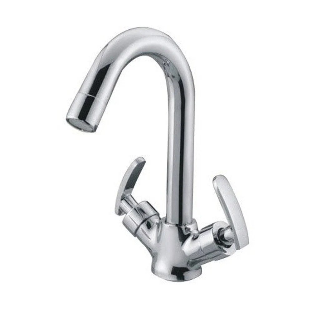 46mm Brass Double Lever Basin Mixer